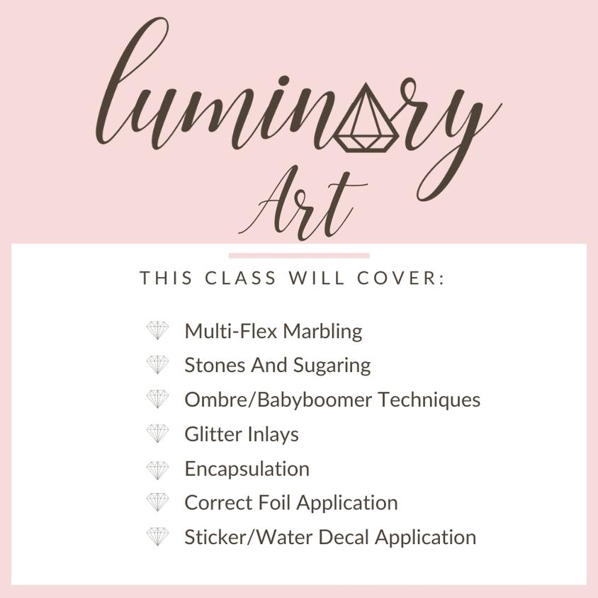 11/20/23 "Luminary Art" Certification Class